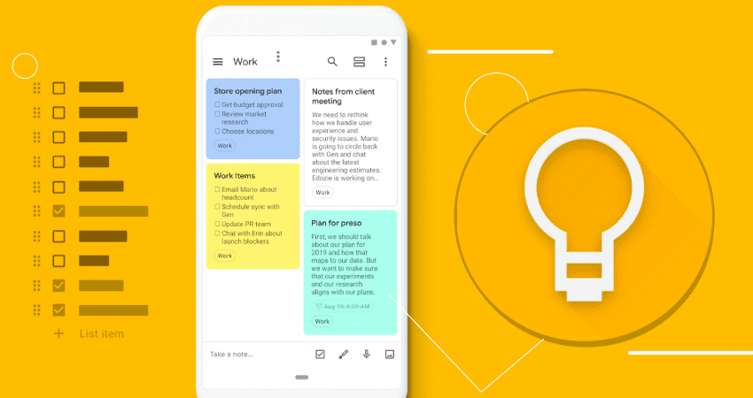 G Suite -Google Keep